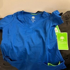HH Works Blue Scrub Top